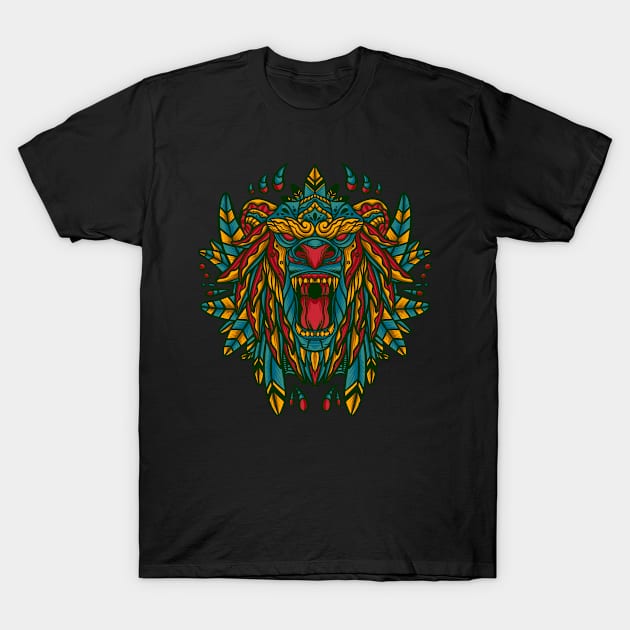 Mystical lion T-Shirt by vhiente